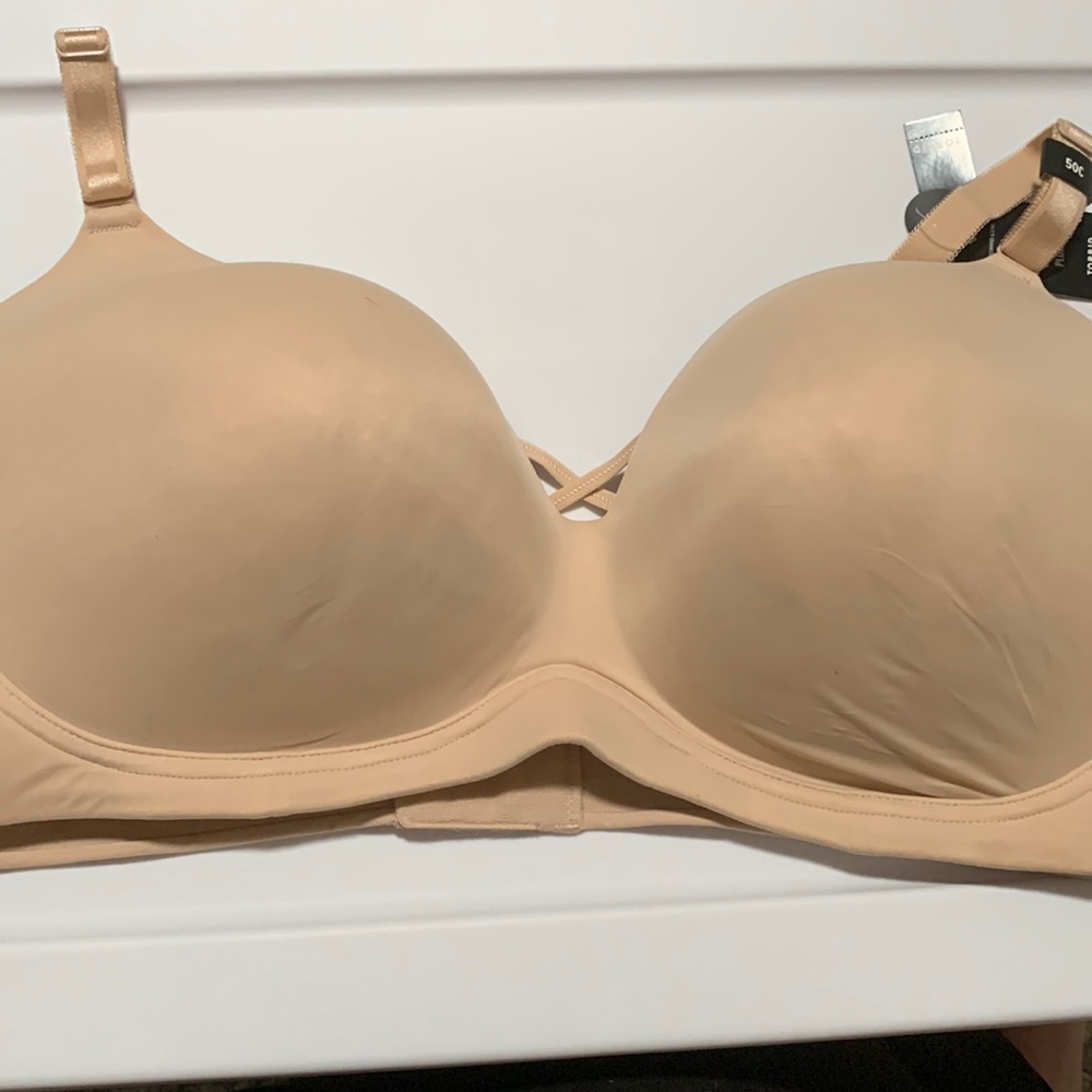 Wire free push up bra
